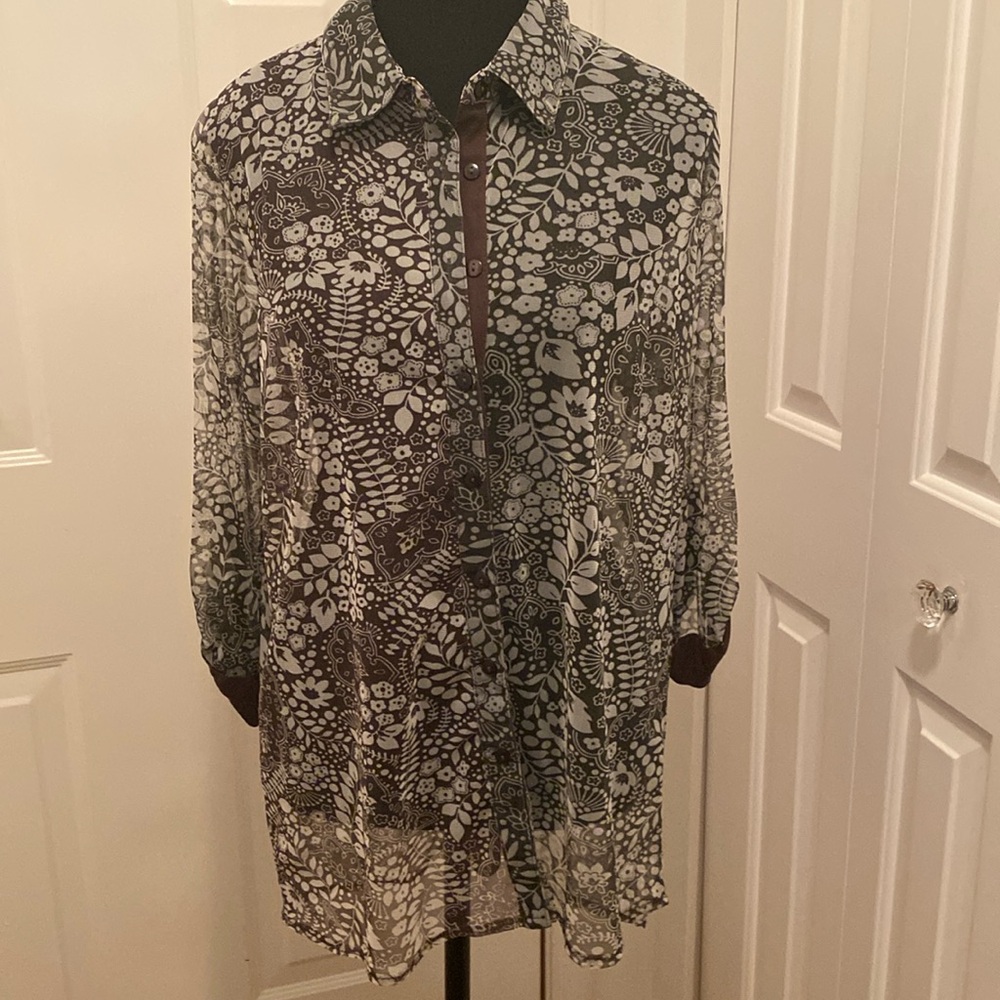 Tango Mango Sheer Blouse